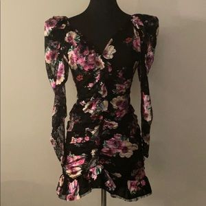 For love and lemons foil floral dress